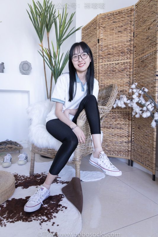 袜啵啵044期：稚予-贝壳头、匡威帆布鞋、短肉丝（脚尖加固款）-觅颜社